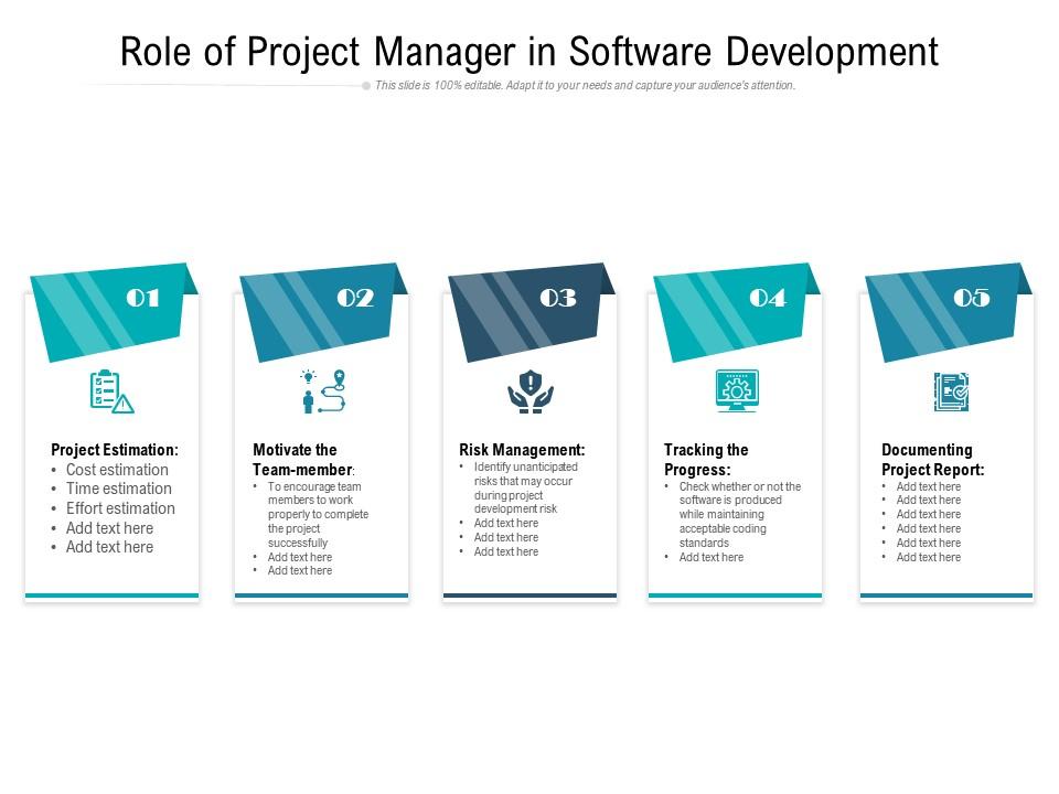 What is the role of a project manager in software development